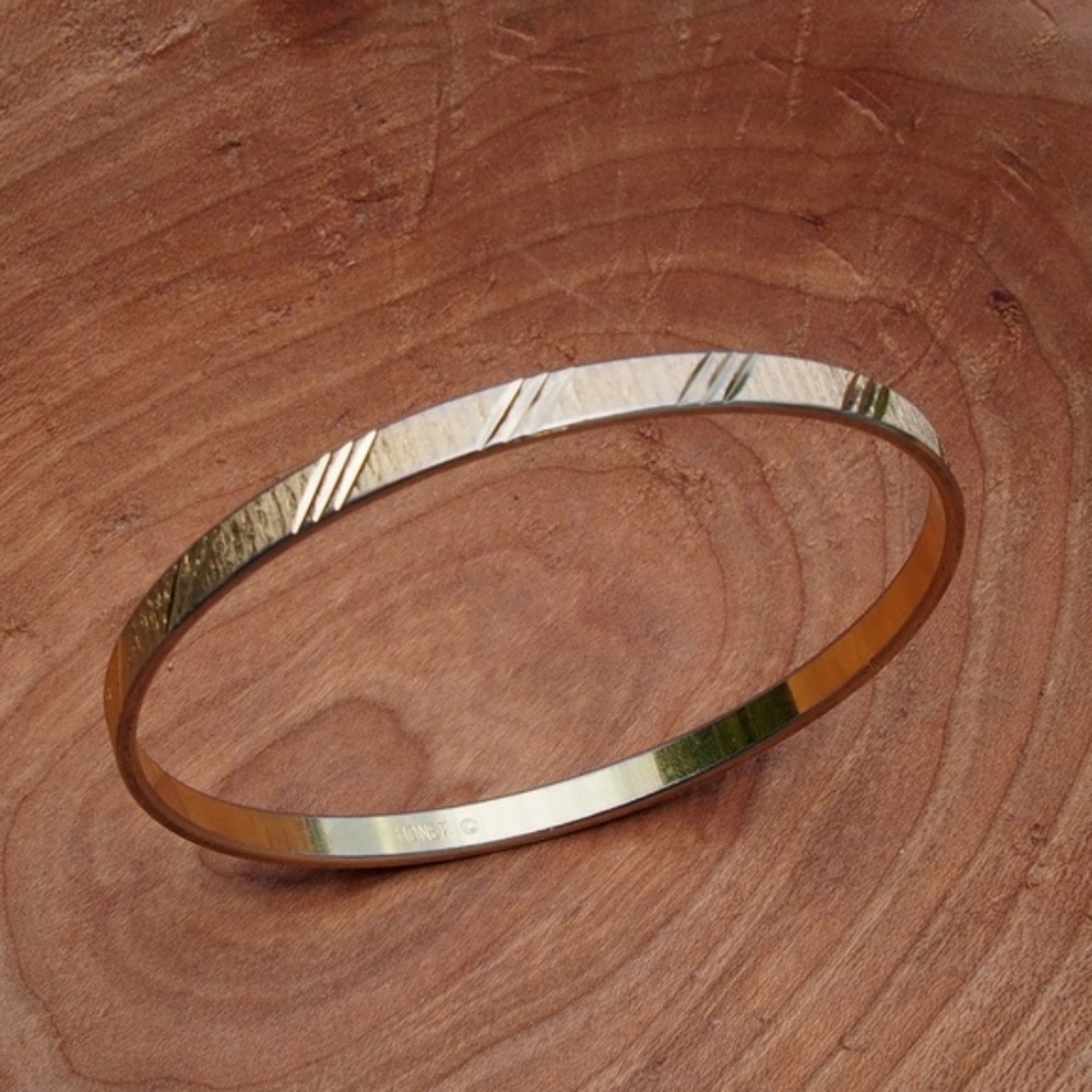 3 Monet Bangle Bracelet Bundle Gold-Tone - Picture 5 of 8
